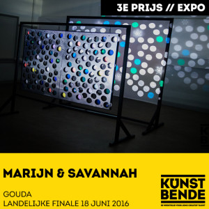 Marijn en Savannah 3e prijs kunstwerk
